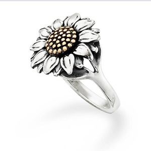 NIB James Avery Wild Sunflower sz10 ring